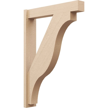 Ekena Millwork 5 1/2-in W x 28-in D x 40-in H Funston Block Rough Cedar Woodgrain TimberThane Outlooker, Primed Tan OUTUR055X28X40FST44RCPR